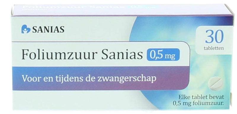 Foliumzuur Sanias Tablet