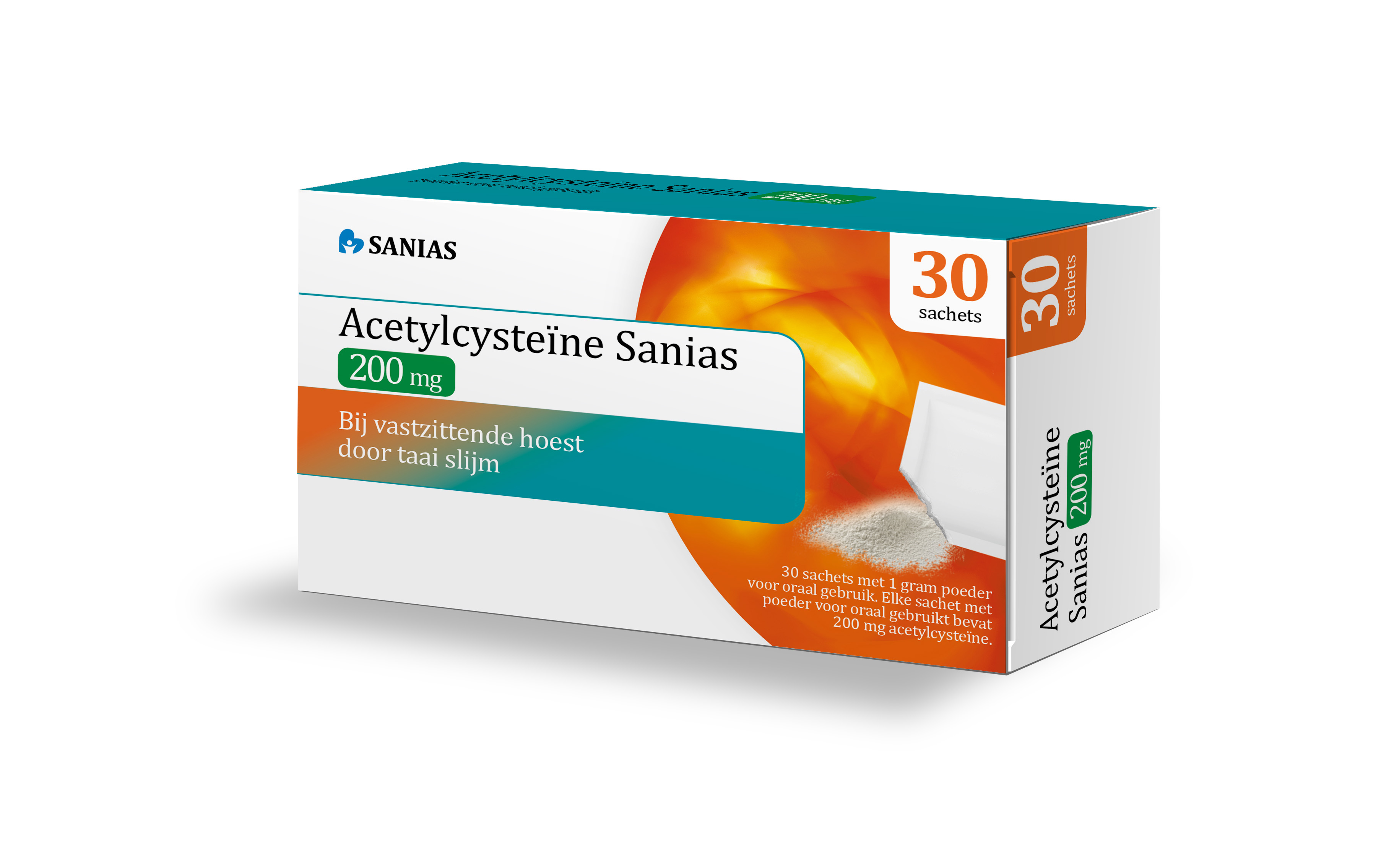 Acetylcysteine Sanias Poeder 200mg In Sachet