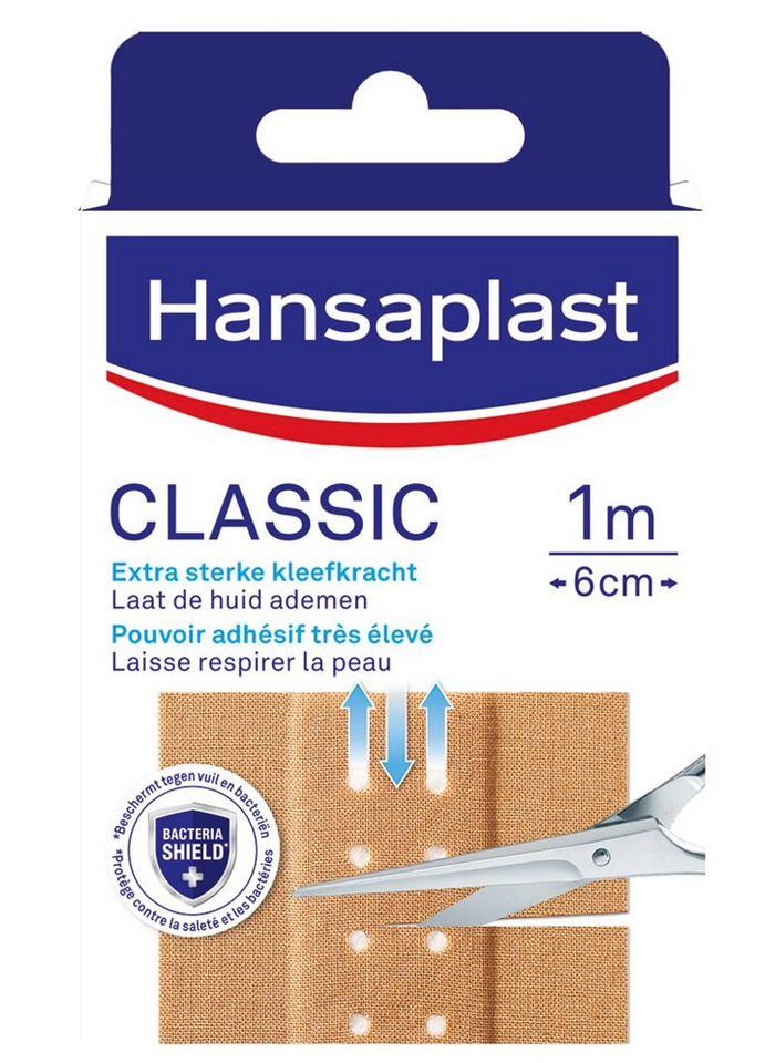 stereo bloem royalty Hansaplast | Pleister Classic Long | 6cm X 1m | eFarma