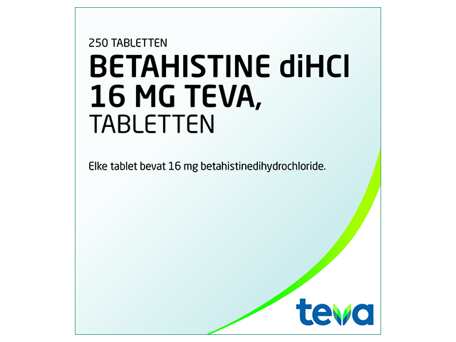 Betahistine Dihcl Teva Tablet 16mg