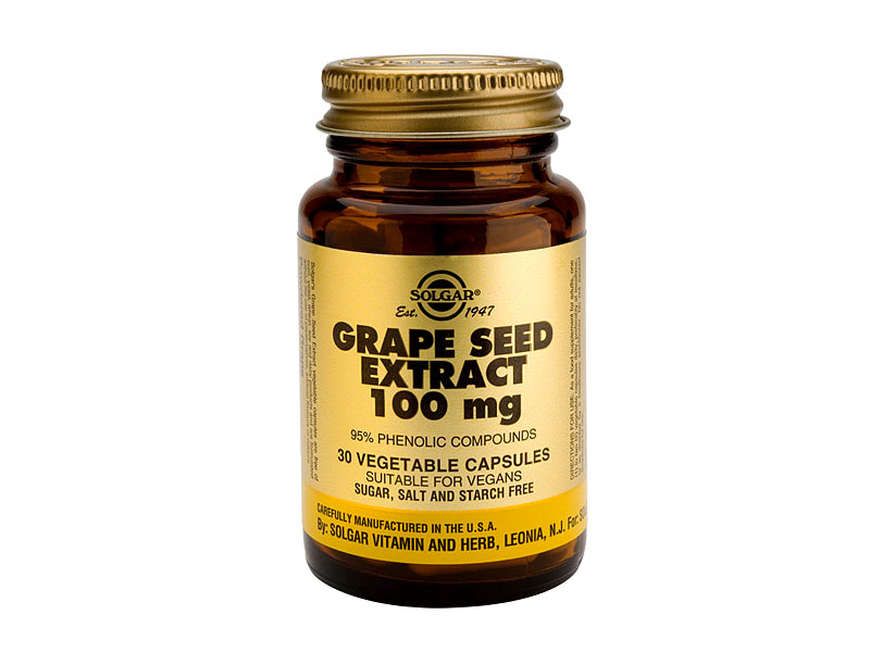 Solgar Grape Seed (Druivenpit) Extract 100mg Vegicaps 1355