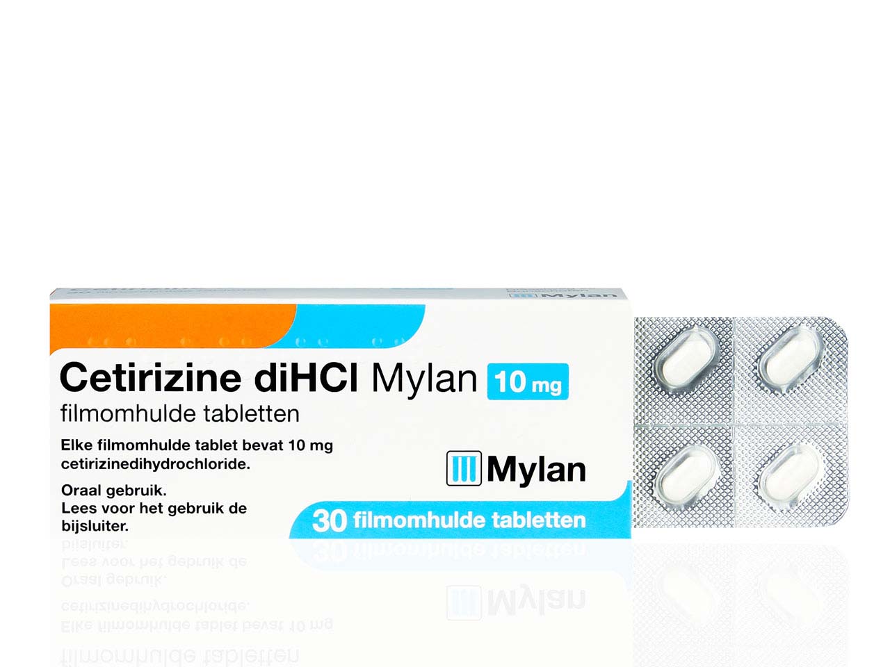 Cetirizine Dihcl Mylan Tablet Filmomhuld 10mg