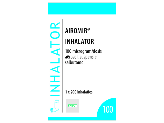 Airomir 100 Aerosol 100mcg/Do Spbs 200do+Inhalator