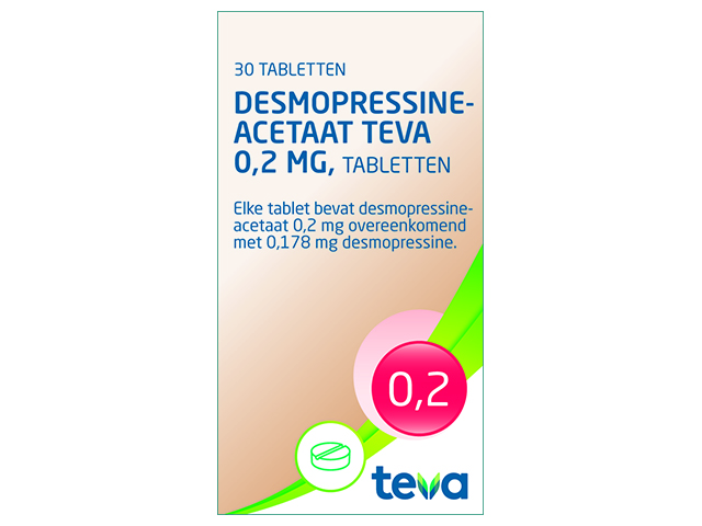 Desmopressine Acetaat Teva Tablet 0,2mg