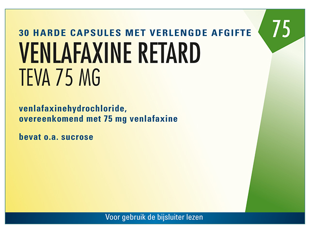 Venlafaxine Teva Retard Capsule Mva  75mg