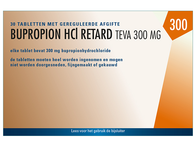 Bupropion Hcl Teva Retard Tablet Mga 300mg