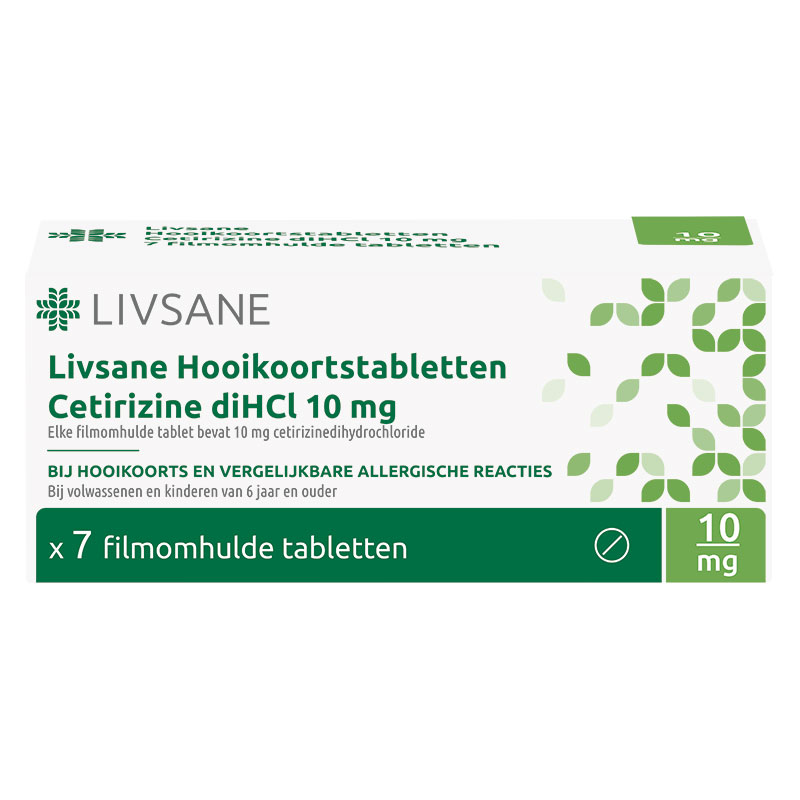 Livsane Hooikoortstablet Cetiriz Dihcl Tab Fo 10mg