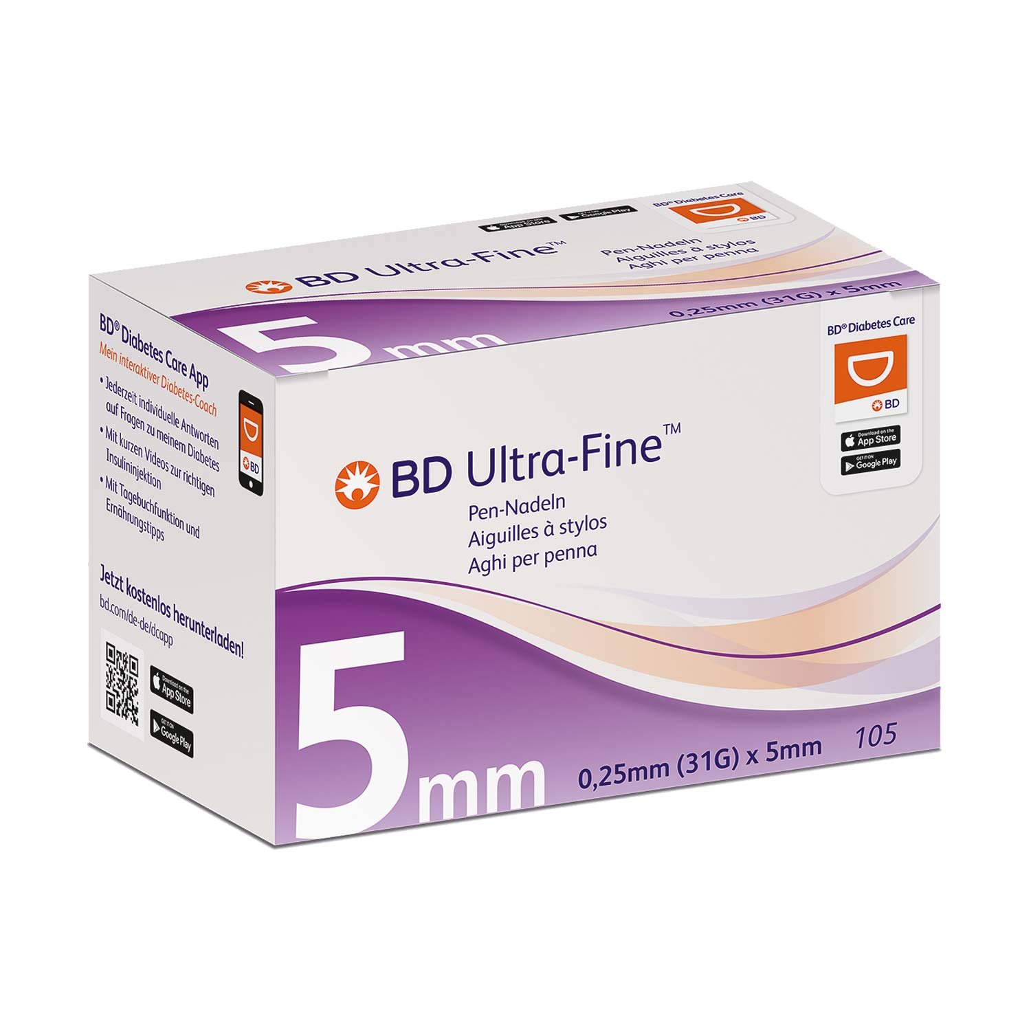 B-D Microfine Ultra Pennaald 5mm 31g Easyflow