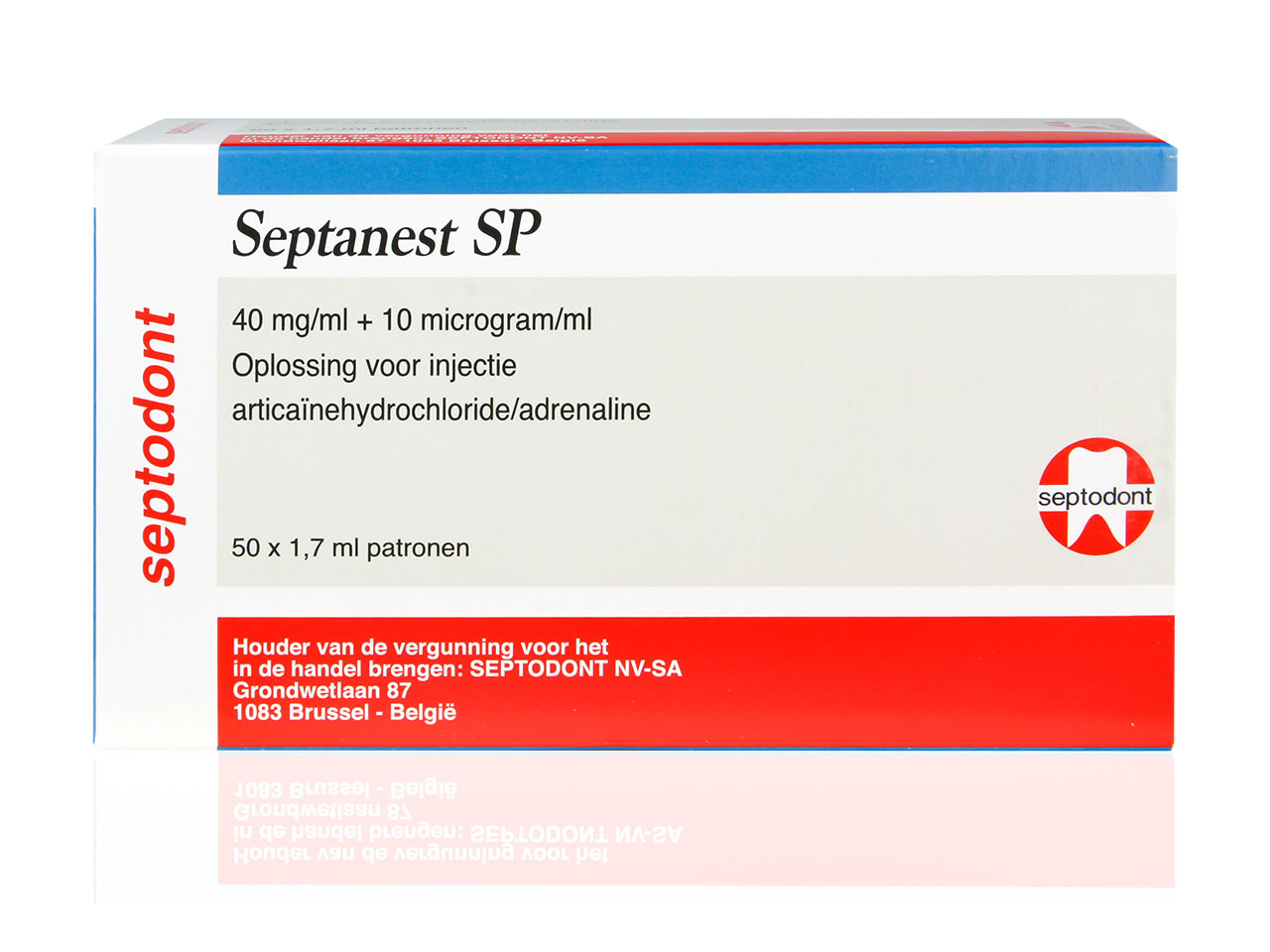 Septanest Sp Injvlst Patroon 1,7ml